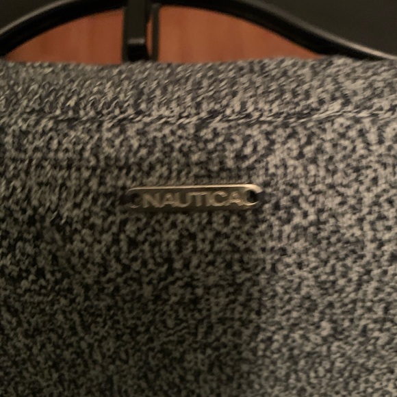 Women’s sweater size small in black and white tweed. By Nautical. - Picture 3 of 8